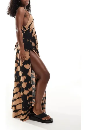 ASOS Plait maxi beach dress in tie dye