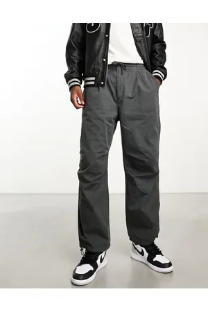 Bershka Parachute trouser in dark excluisve to ASOS