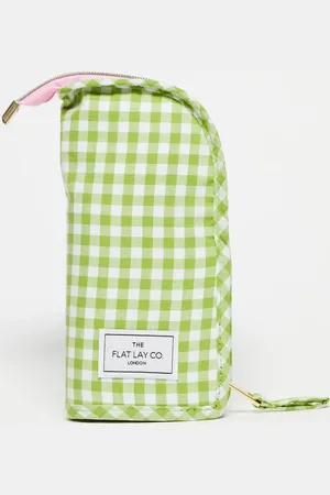 Flat Lay Company The Flat Lay Co. X ASOS EXCLUSIVE Standing Makeup Brush Case in Gingham