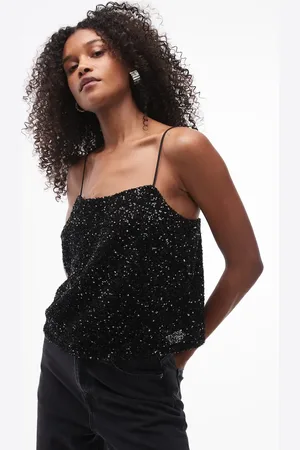 MANGO Sequin top in
