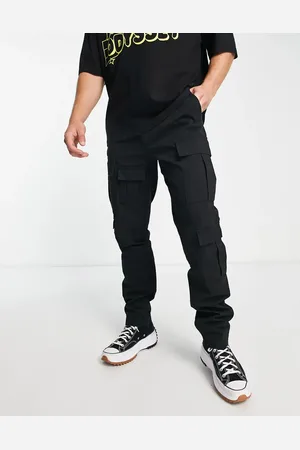 Topman Skinny multi pocket cargo trousers in