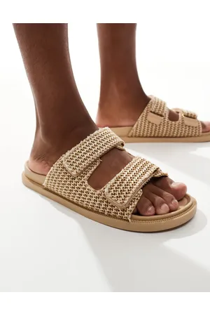 SEQWL Kidman sandals with straps in raffia natural