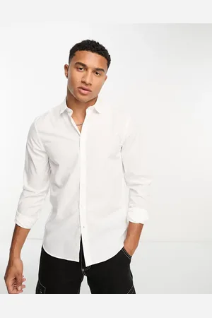 New Look Long sleeve poplin shirt in