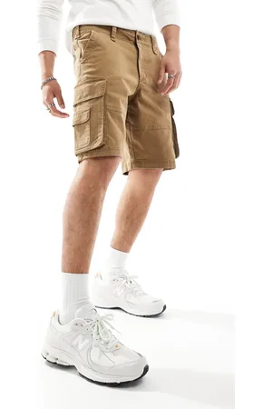 Hollister 10inch cargo shorts in tan