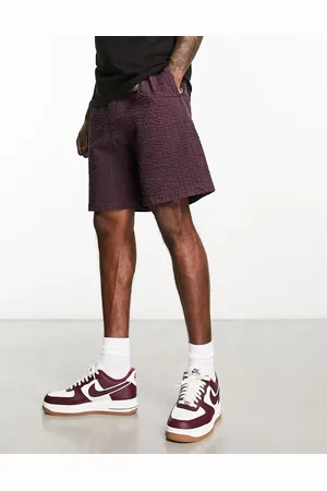 Gramicci Og seersucker short in burgundy