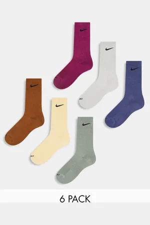 Nike Everyday Cushioned Plus 6 pack trainer socks in