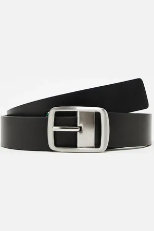 Gianni Feraud Reversible leather belt in emerald green and black