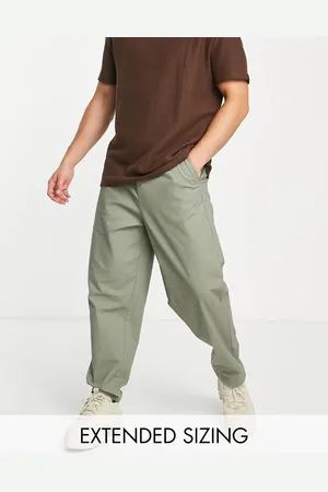 ASOS Oversized tapered chinos in light khaki