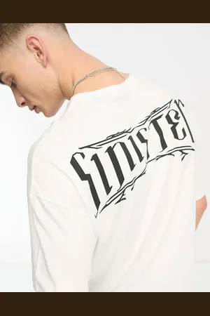 ADPT. Oversized t-shirt with sinister print in