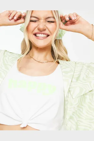 Gilly Hicks Slogan knot bra top in