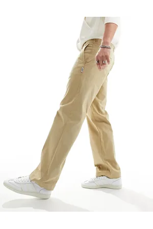 Hugo Blue Relaxed tailored trousers in beige