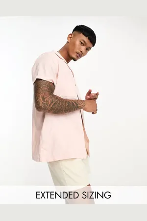 ASOS Relaxed linen shirt with double pockets in