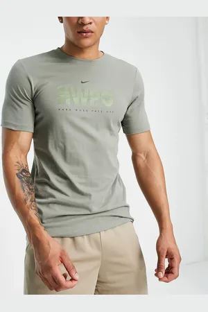 Nike Dri-FIT graphic t-shirt in khaki