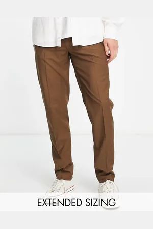 ASOS Slim smart trousers in chocolate