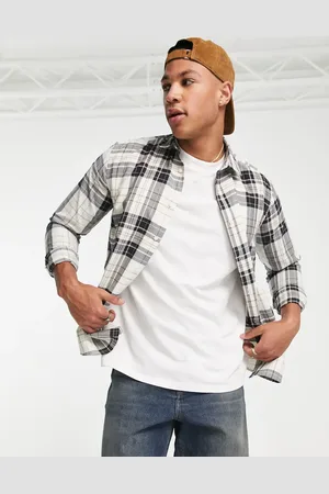 Only & Sons Check shirt in beige