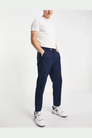 JACK & JONES Intelligence ace carrot fit linen trouser in