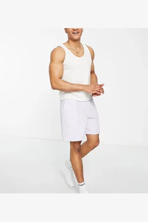 New Look Relaxed fit pull on shorts with pintuck in lilac