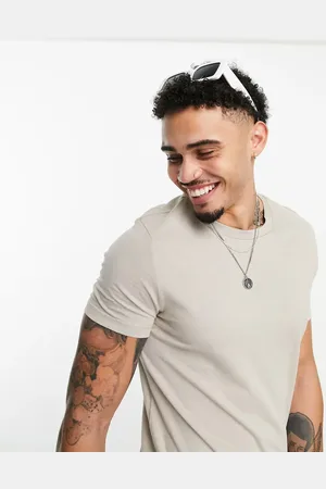 Bershka Regular t-shirt in beige