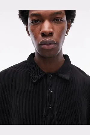 Topman Oversized fit plisse polo in