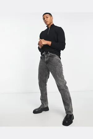 New Look Slim fit zip funnel neck knitted jumper in