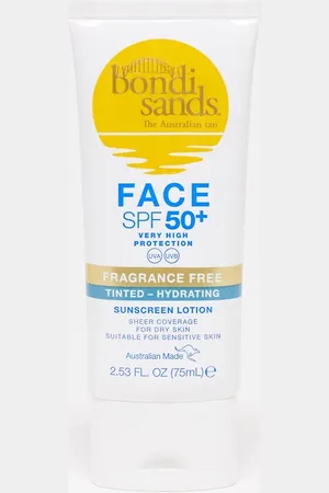 BONDI SPF 50+ Fragrance Free Hydrating Tinted Face Lotion 75ml