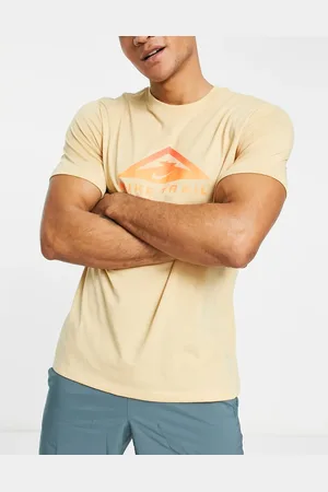 Nike Nike Trail Running Dri-FIT logo t-shirt in stone