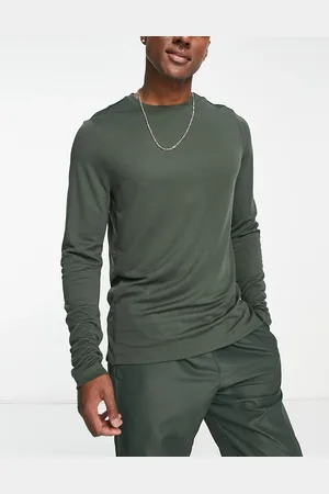 HIIT Contrast panel long sleeve top with embossed logo