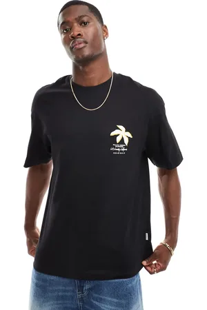 JACK & JONES Oversized t-shirt with 3d flower print in
