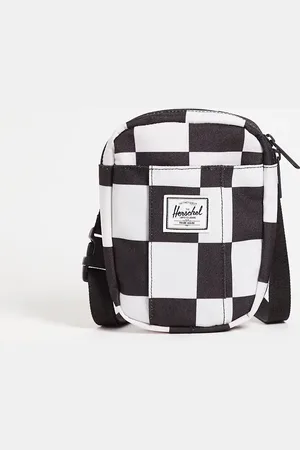 Herschel Cruz crossbody bag in and white checkerboard