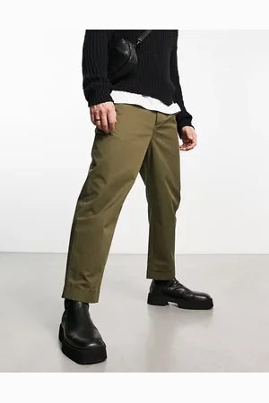 AllSaints Belo straight trousers in khaki