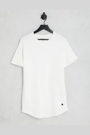 JACK & JONES Essentials co-ord longline t-shirt with curved hem in