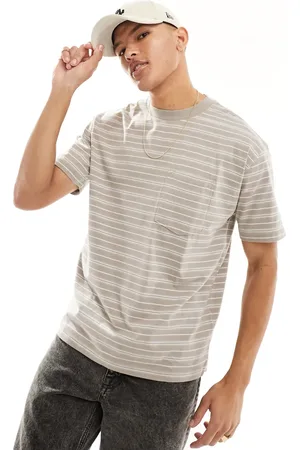 Abercrombie & Fitch Oversized striped t-shirt in