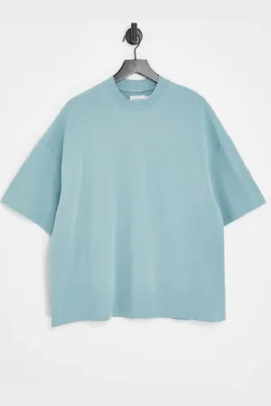 Topman Extreme oversized t-shirt in mid blue - MGREEN