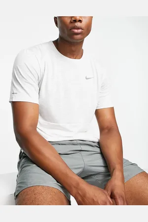 Nike Run Division tonal print t-shirt in white