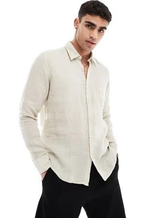 HUGO BOSS Rickert shirt in light beige