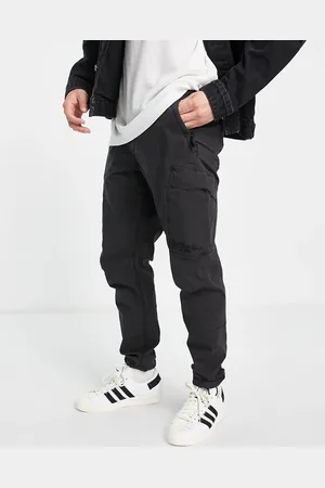 River Island Washed pocket cargo trousers in