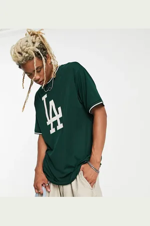 New Era LA Dodgers mesh applique t-shirt in exclusive to ASOS