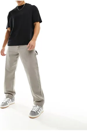 JACK & JONES Eddie loose fit carpenter jeans in washed