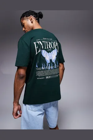 ASOS Oversized t-shirt with back graphic in dark