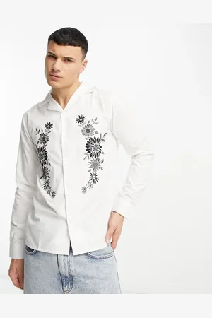 Bolongaro Shirt in white with flower print
