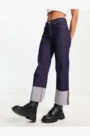 Urban Revivo Mid-rise loose straight leg denim jeans in