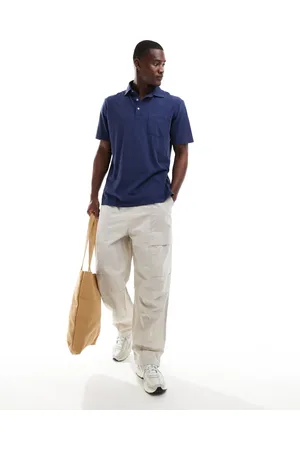 Ralph Lauren Pocket cotton linen polo classic oversized fit in