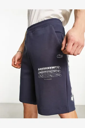 Lacoste Large logo shorts in with horizonal branding