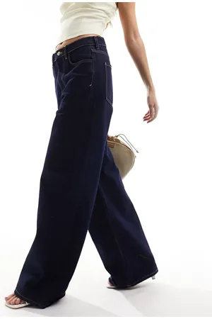 MANGO Wide leg jeans in dark