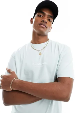 JACK & JONES Oversized t-shirt with originals print in sky