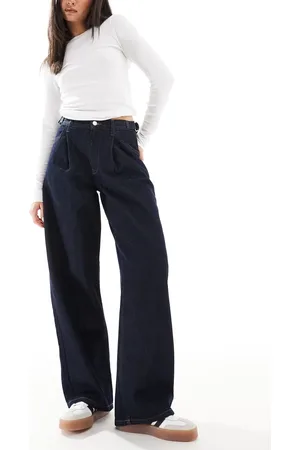ASOS Side cinch jean in indigo