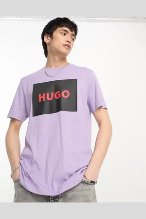 HUGO BOSS HUGO Dulive222 box logo t-shirt in open