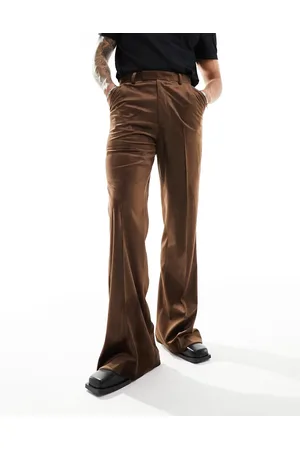 ASOS Flare suit trouser in suedette
