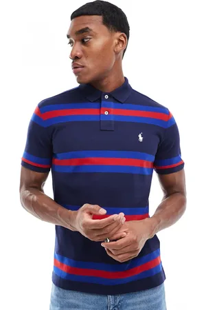 Ralph Lauren Icon logo stripe pique polo in