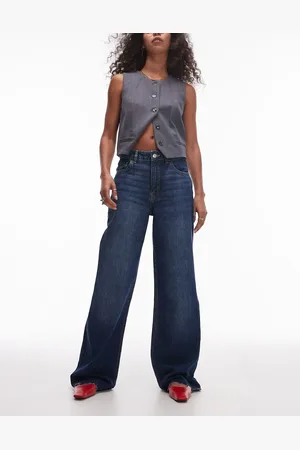 MANGO Danila raw hem straight jeans in dark